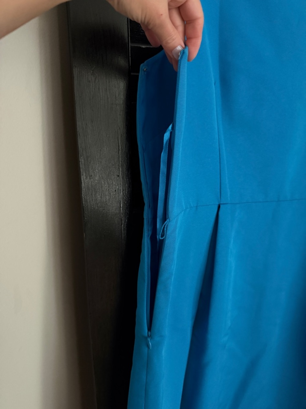 NWT Merona Blue Sleeveless Sheath Dress Size 16 - Picture 7 of 10